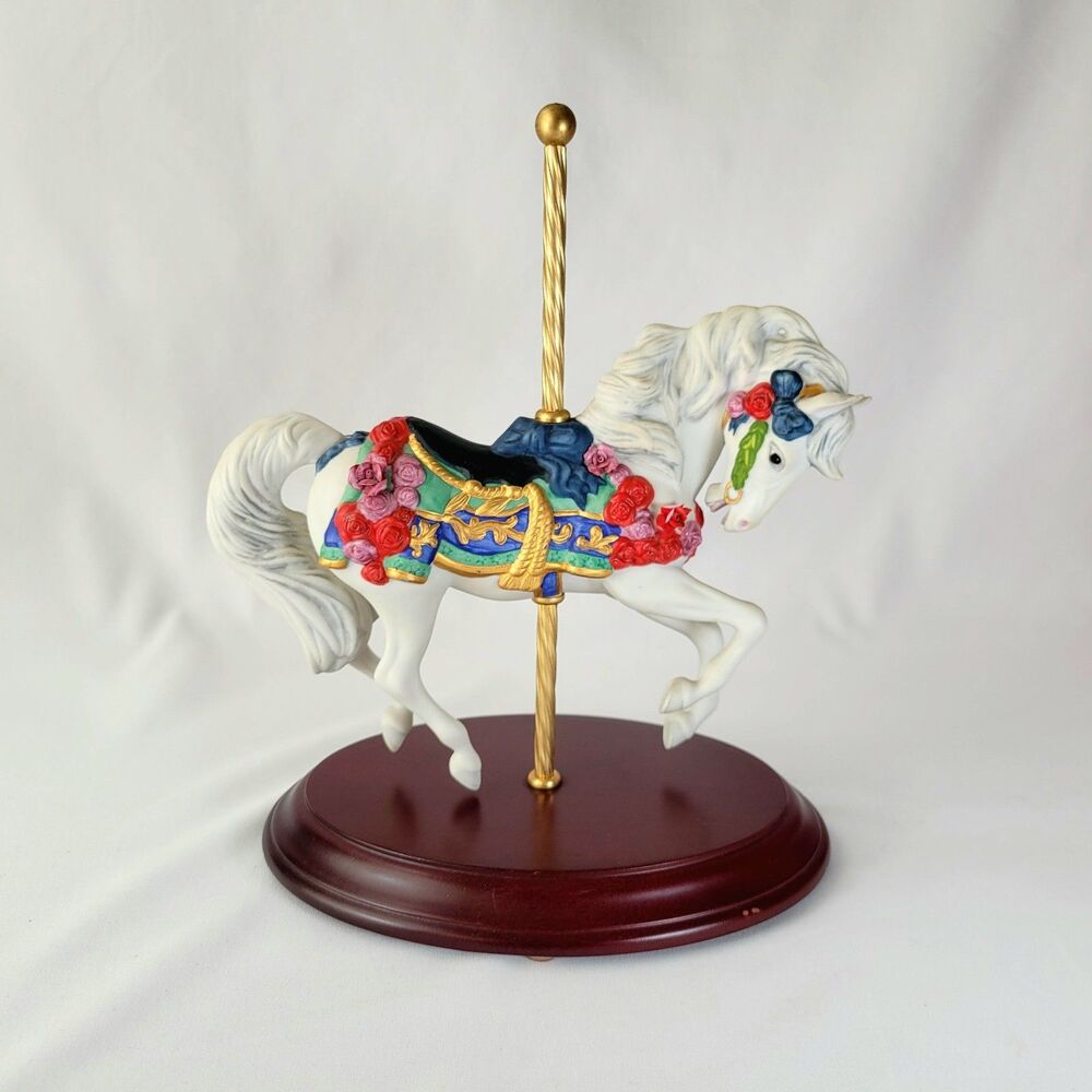 Franklin Mint Carousel Enchantment Porcelain Horse 1988 Lynn Lupetti